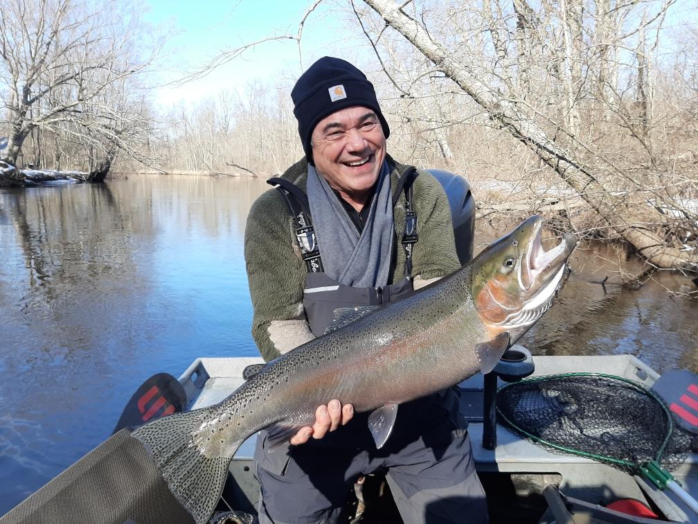 Michigan Spring Steelhead Fishing on the PM River
